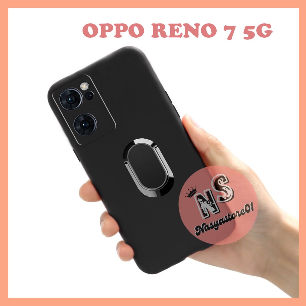 CASE OPPO RENO 7 5G - RENO7 Z 5G - OPPO A76 NEW - OPPO A95 NEW SLIM MATTE RING PREMIUM SOFTCASE