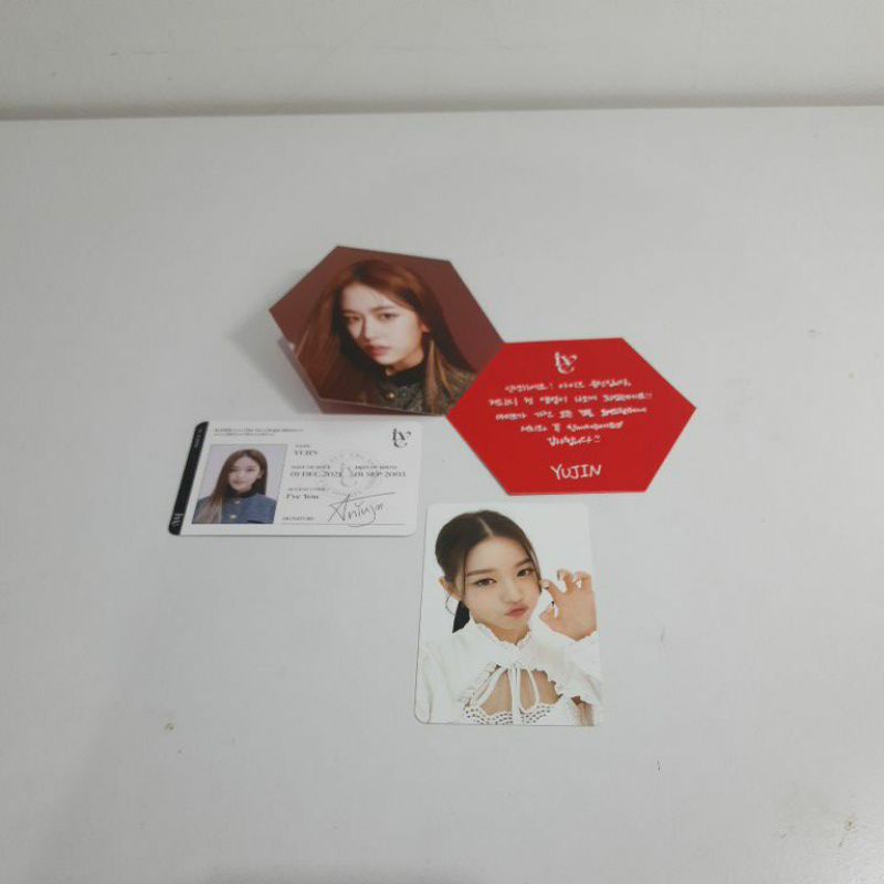 IVE ELEVEN Yujin Wonyoung Photocard ID Card Message Card