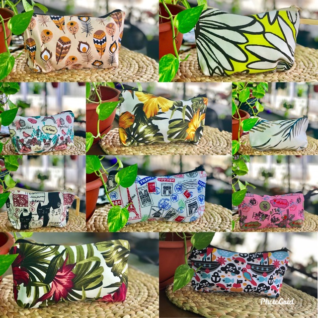 Dompet kanvas 20x12cm (warna random)