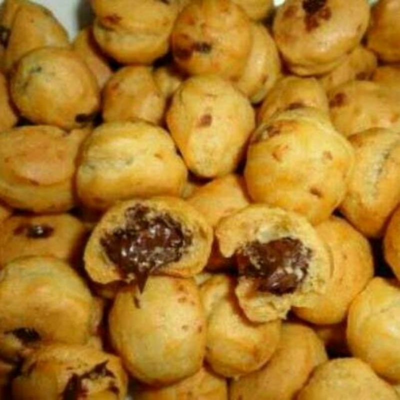 

Snack soes kering coklat sus coklat snack kiloan, GG soes, Duosus kiloan