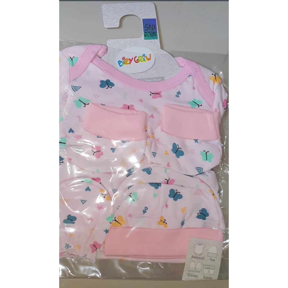 BABY GROW 4IN1 SET HANGER MIX / SETELAN BAYI