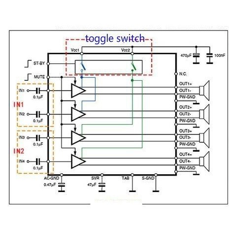 Power Amplifier 4 Channel TDA7388 4x41W Quad Audio Class D Kit