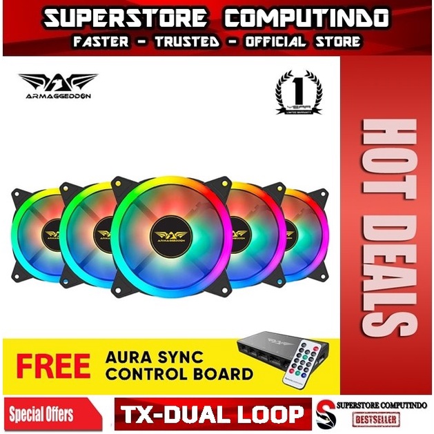 Fan Armaggeddon Tessaraxx Dual Loop ARGB Fan | Support Aura Sync