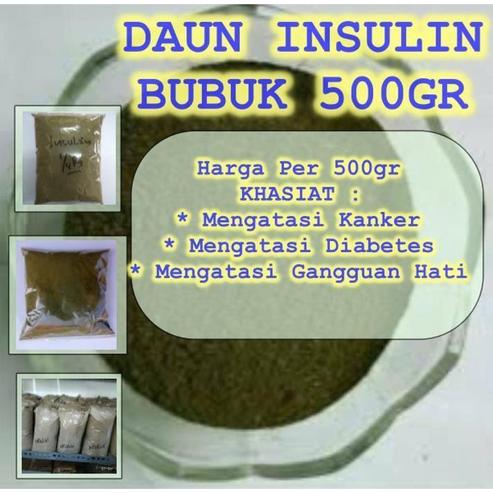 

Daun Insulin Bubuk Murni 500gr | Mengatasi DIabetes