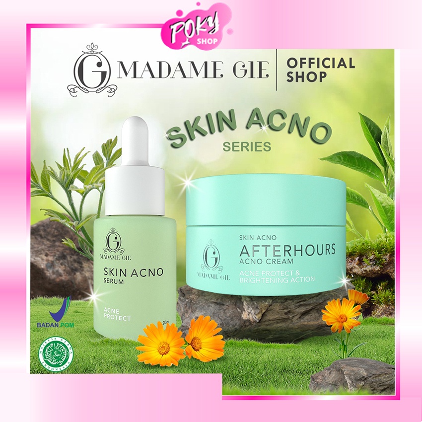 POKY - Madame Gie Skin Acno Series - Skincare Wajah 5% Niacinamide Anti Acne Cream Jerawat