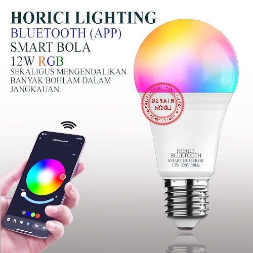 MEREK HORICI ASLI FULL 12W 16 WARNA LAMPU BOLA LED BLUETOOTH / SMART LED  BULB RGB SMART HOME BOHLAM PINTAR TUYA