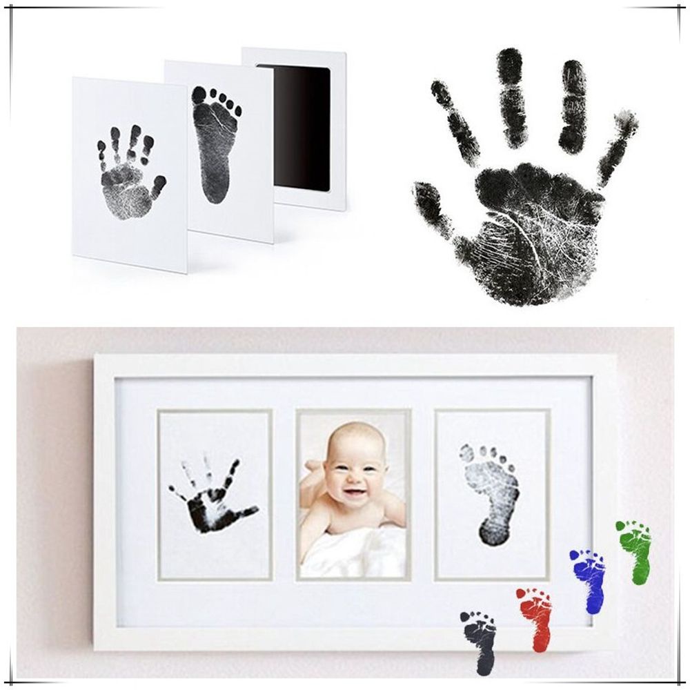 ELEGANT Doesn’t Touch Skin Infant Stamp Clean Touch Gift Ink Pad Mess-free Safe Handprint Non-toxic Imprint Perfect Souvenir/Multicolor