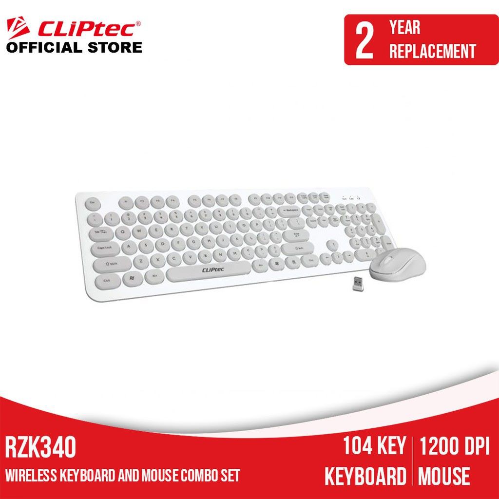 Keyboard mouse wireless cliptec young air rzk340 combo colour original - Clptec rzk340