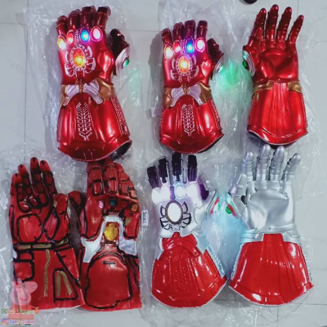Sarung Tangan Ironman Thanos Kokoh End Game Marvell Led Marvell Shopee Indonesia