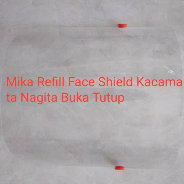 Mika Refill Face Shield Kacamata Nagita Buka Tutup