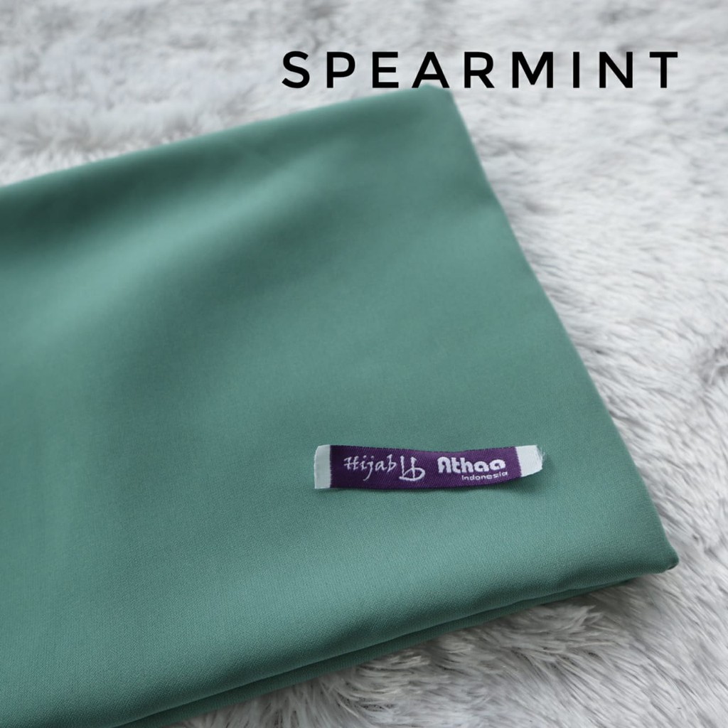 Kain Wolfis/ Woolpeach/ Wolvis Grade A Harga Setengah Meter-Kain Spearmint