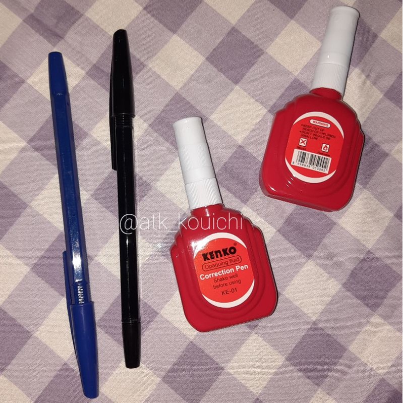 

TIP-EX CAIR KENKO KE-01 MERAH | CORRECTION PEN FLUID KENKO | TIPEX CAIR KENKO MERAH CEPAT KERING