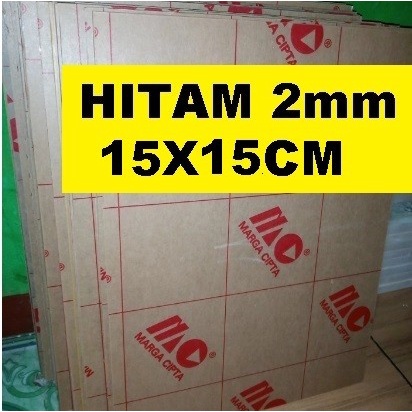 

Acrylic / acrilic / akrilik Hitam glossy tebal 2mm ukuran 15x15cm