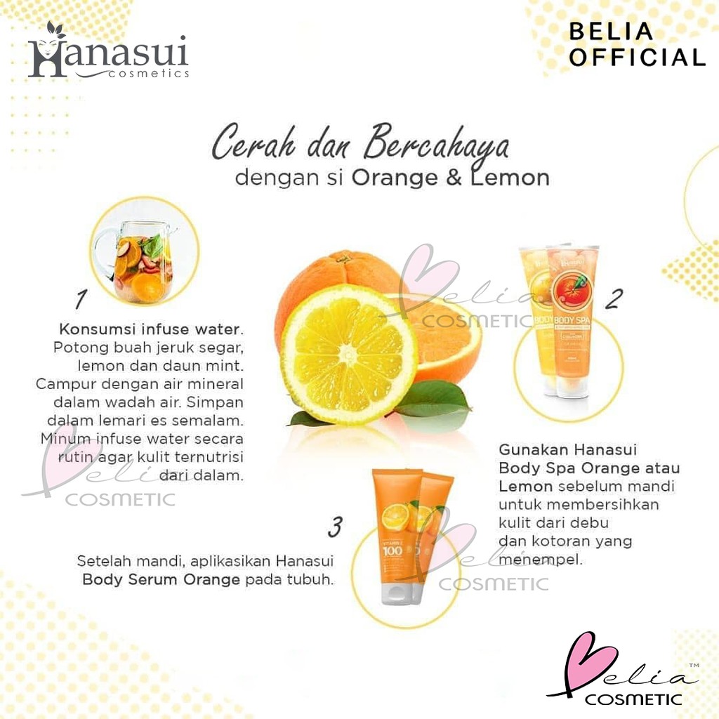 ❤ BELIA ❤ Hanasui (✔️BPOM) Body Spa Exfoliating Gel 300ml | gel perontok daki bolot