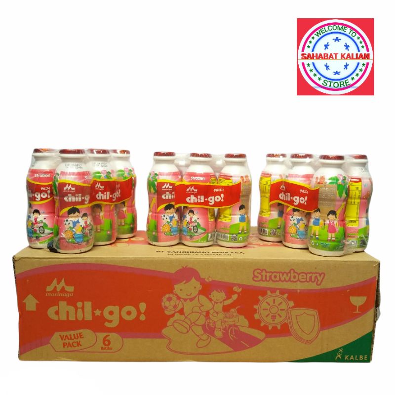 CHIL GO  STRAWBERRY 130ML 1 KARTON ISI 36 PCS