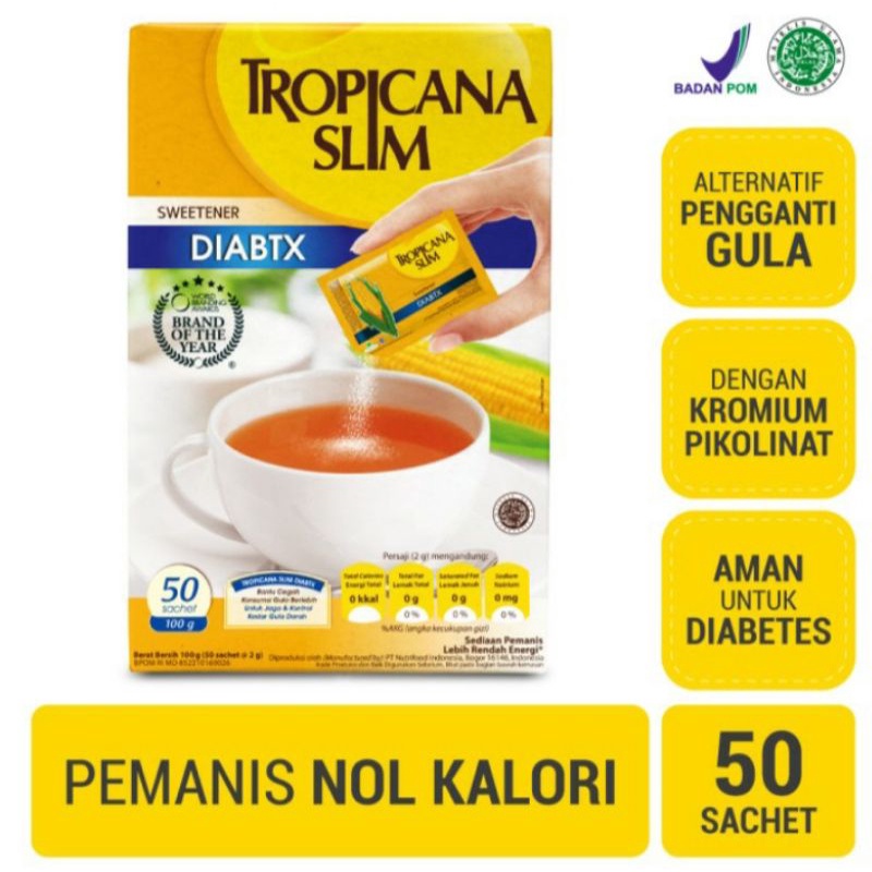 

Gula tropicana slim diabtx isi 50 sachet