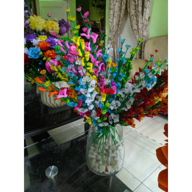 Bunga sakura putik manik akrilik per tangkai