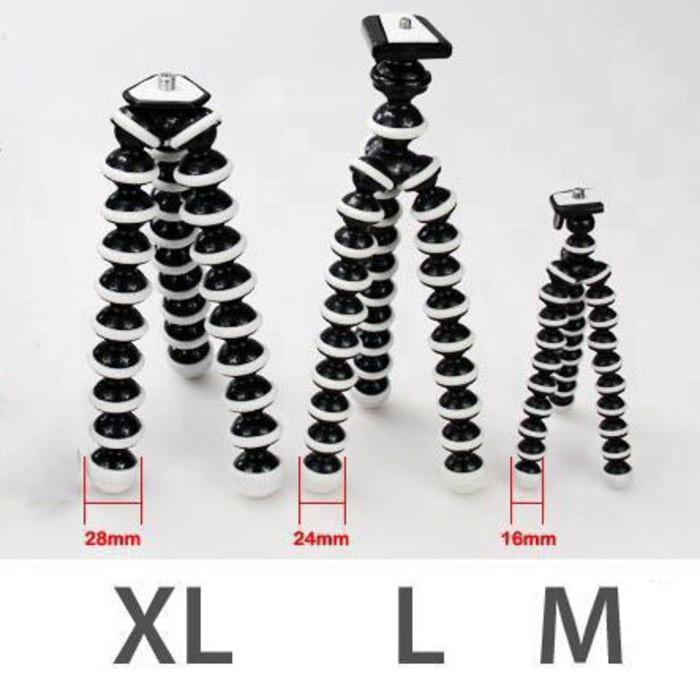 (NCS) Tripod Gorilla Pod Gorillapod Gorila Gorilapod Octopus Gurita + Holder U HP Kamera Camera Size S M L Tripod spon