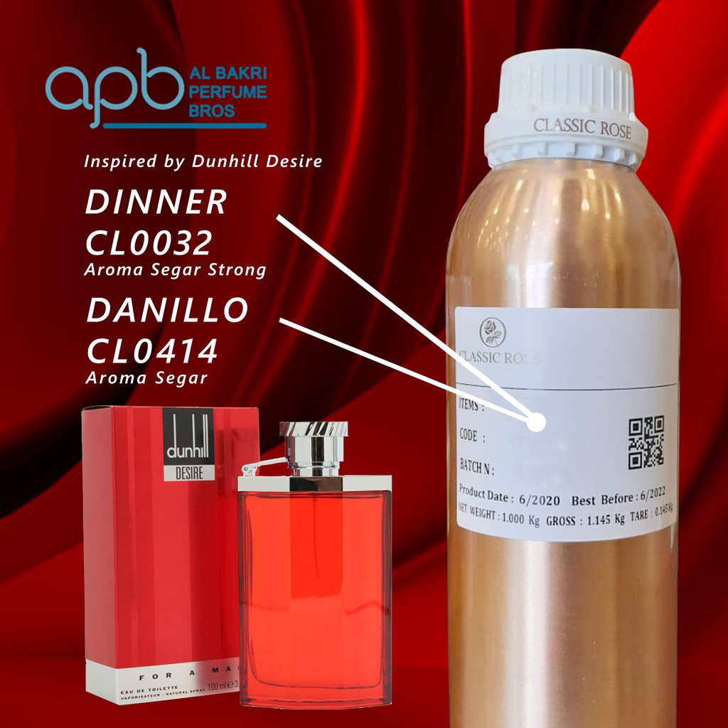 DUNHILL DESIRE RED MEN. DUNHILL RED. DUNHIL RED. DINNER. DANILLO. BIBIT PARFUME CLASSIC ROSE