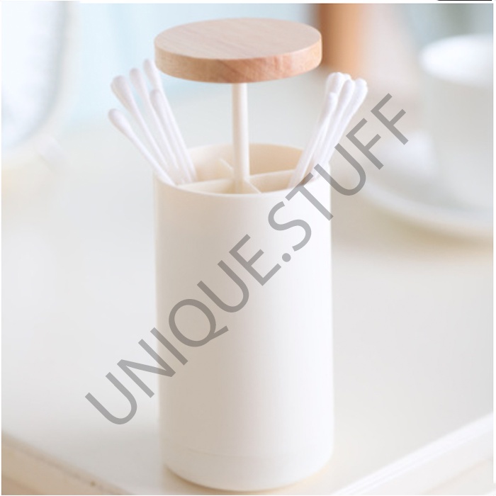 Automatic pop up cotton bud toothpick dispenser tempat korek kuping otomatis