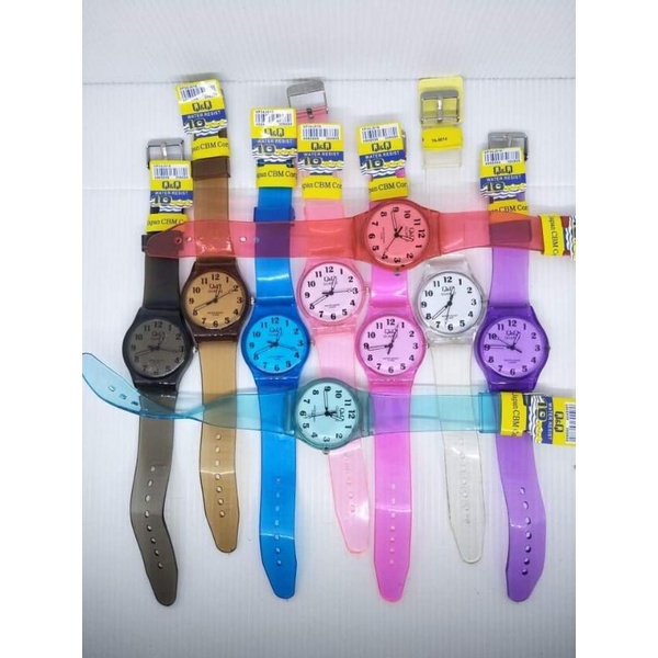 jam tangan cewek jelly transparan//jam fashion cewek warna