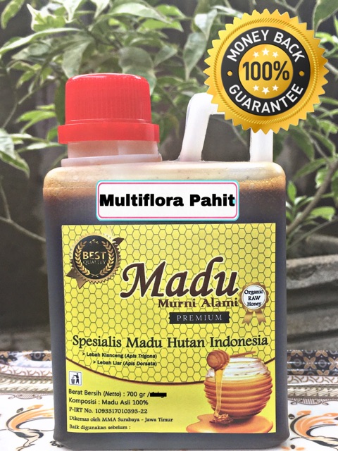 

[700 gr] Madu Pahit Trigona/Klanceng Hutan Mentah (raw honey) 100% Asli, Murni, Alami Bukan ternakan