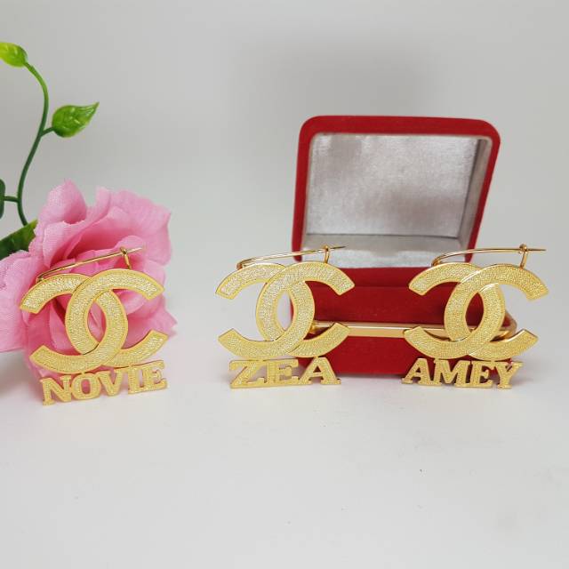 Bros Nama Peniti Gold / Bros Nama Peniti Silver