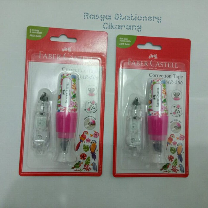 

Kusus Hari Ini Faber - Castell Correction Tape Qar Fancy Barrel Light Pink + 1 Refill Hemat