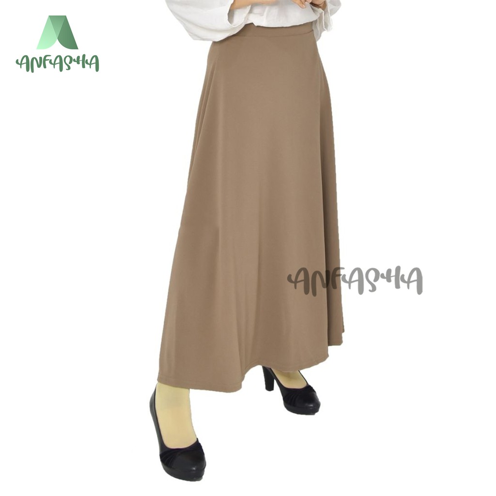 ROK WAFFLE LEBAR = Rok waffle  lebar payung premium basic mode material waffle crap BY TOKO ANFASHA-4