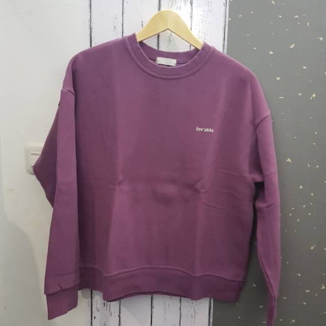 Love Pigment Crewneck Sweater Korea