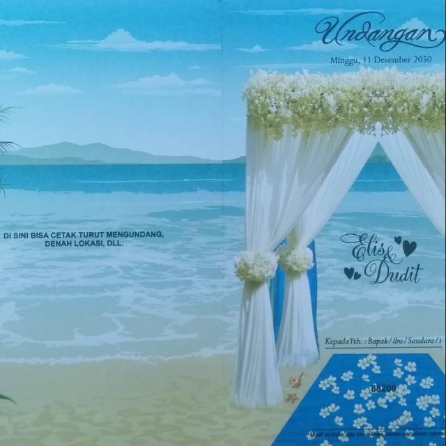 Blanko undangan pernikahan terbaru Erba 209