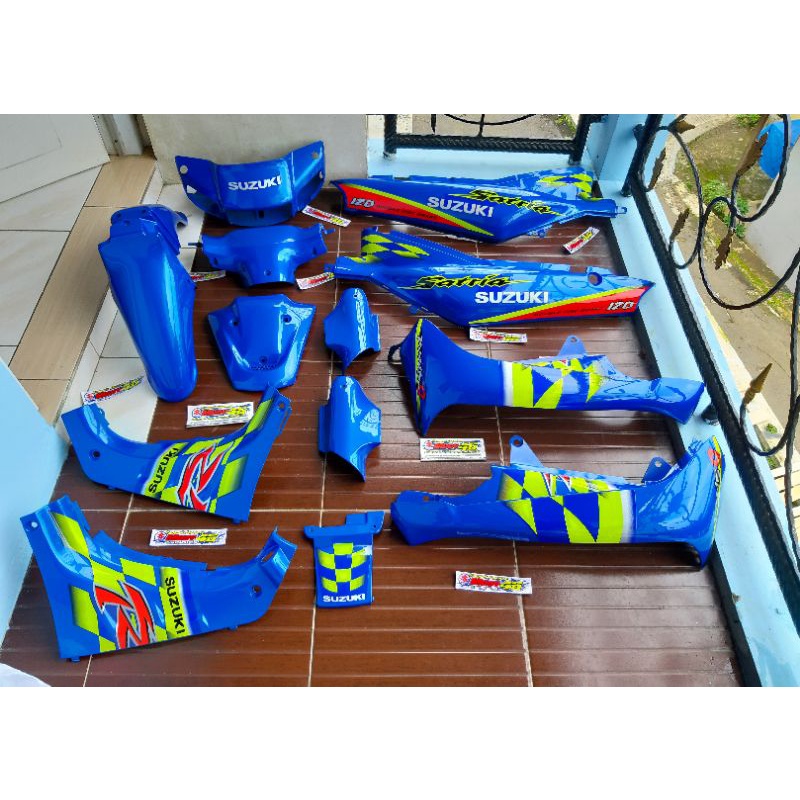 Bodyset satria lumba biru kenny roberts