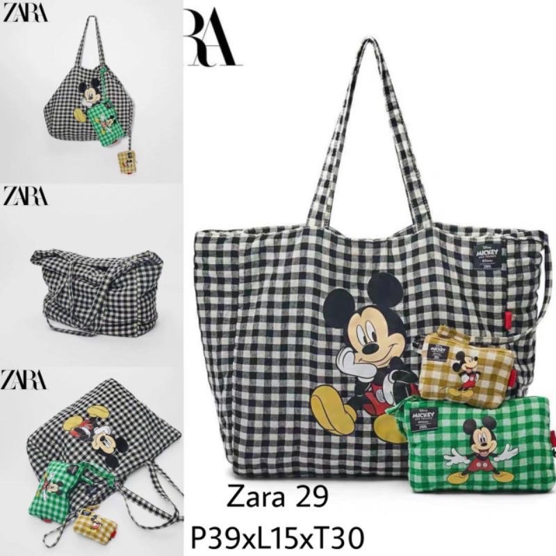 READY STOCK - TAS Z*RA TOTE MICKEY FREE POUCH