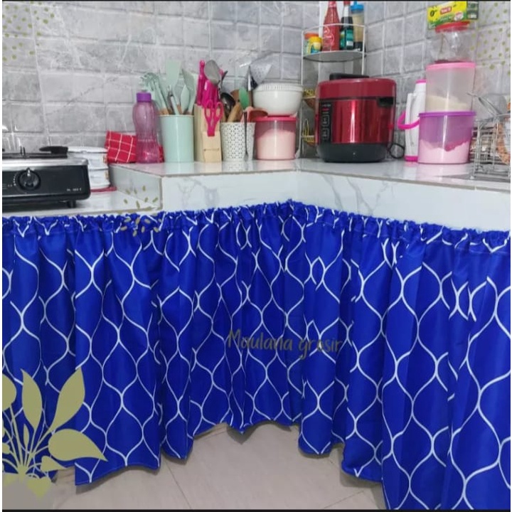 Gorden Kolong Dapur Minimalis Uk 100 x 75 cm + Bonus Tali