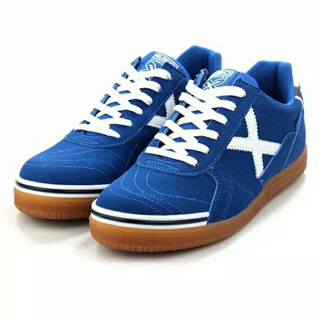 SEPATU FUTSAL X MUNICH G3 PROFIT  11  CELESTE BLANCO