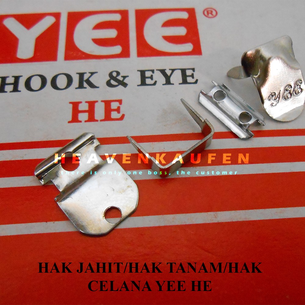 Hak Celana / Hak Jahit Tanam YEE HE Nikel (Hook &amp; Eye)