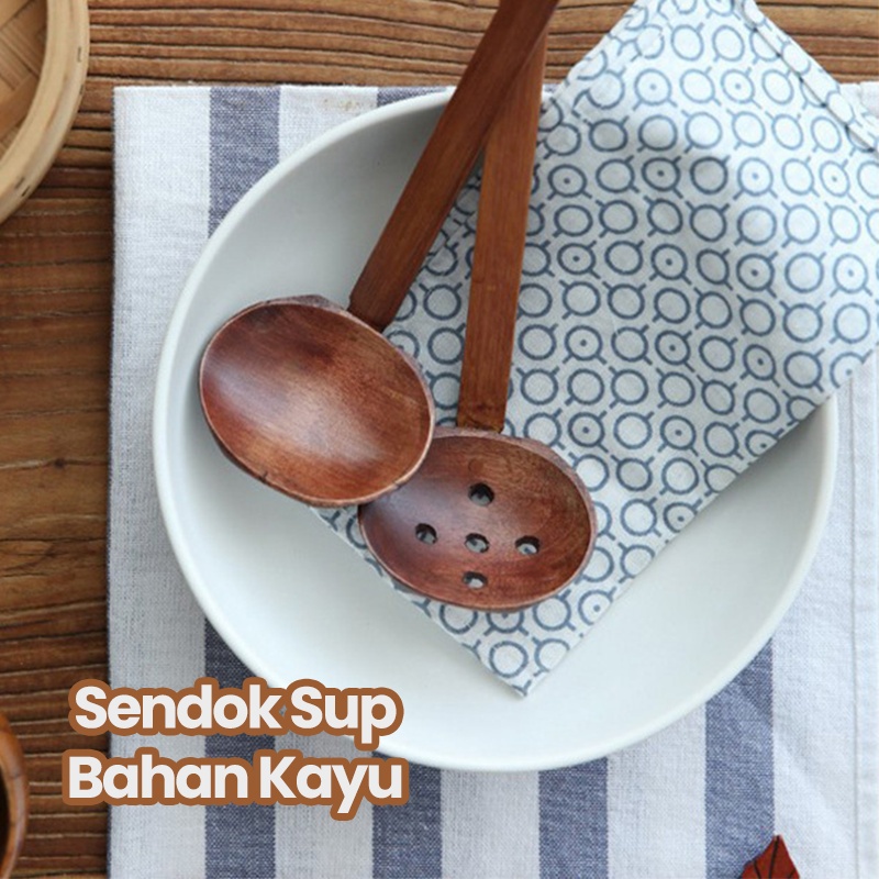 【COD+dalam stok+Pengiriman Cepat】Sendok Sup Kayu Sendok Sayur Saringan Minimalis Irus Skimer Centong Sayur Berlubang  Sendok Sup Bahan Kayu  Sendok Sup/Sendok Sup Berlubang   Untuk Alat Makan / Aman Amanuntuk   makanan Alat Makan