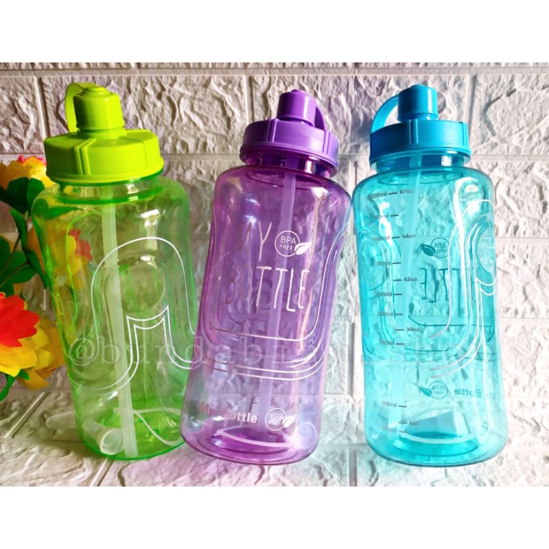 BOTOL MINUM 2liter MY BOTTLE MY BOTTLE ADA SEDOTAN MURAH