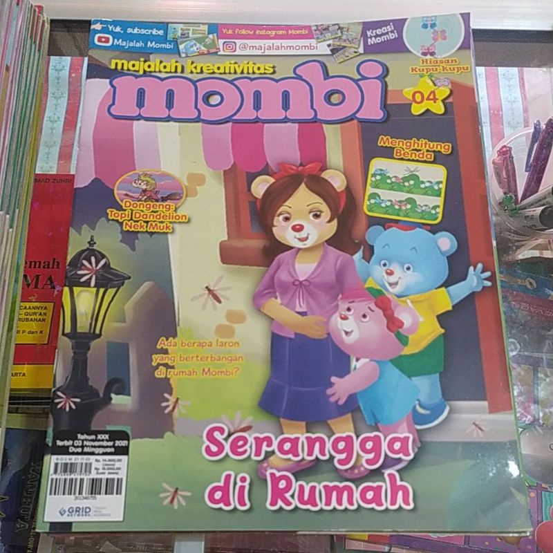 BARU majalah MOMBI 2021/2022 anak2 TK DAN SD-mombi edisi 4