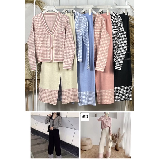 one set rajut import Grosir Pgmta Kode 5511 serian isi 4 pcs