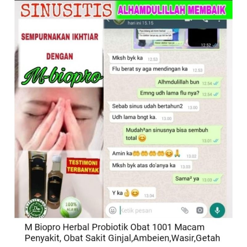 

mbiopro herbal segala penyakit teratasi