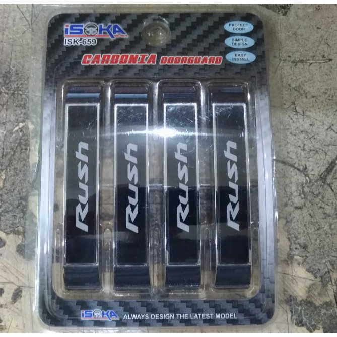 Door Guard Pelindung Pintu Mobil Logo Rush