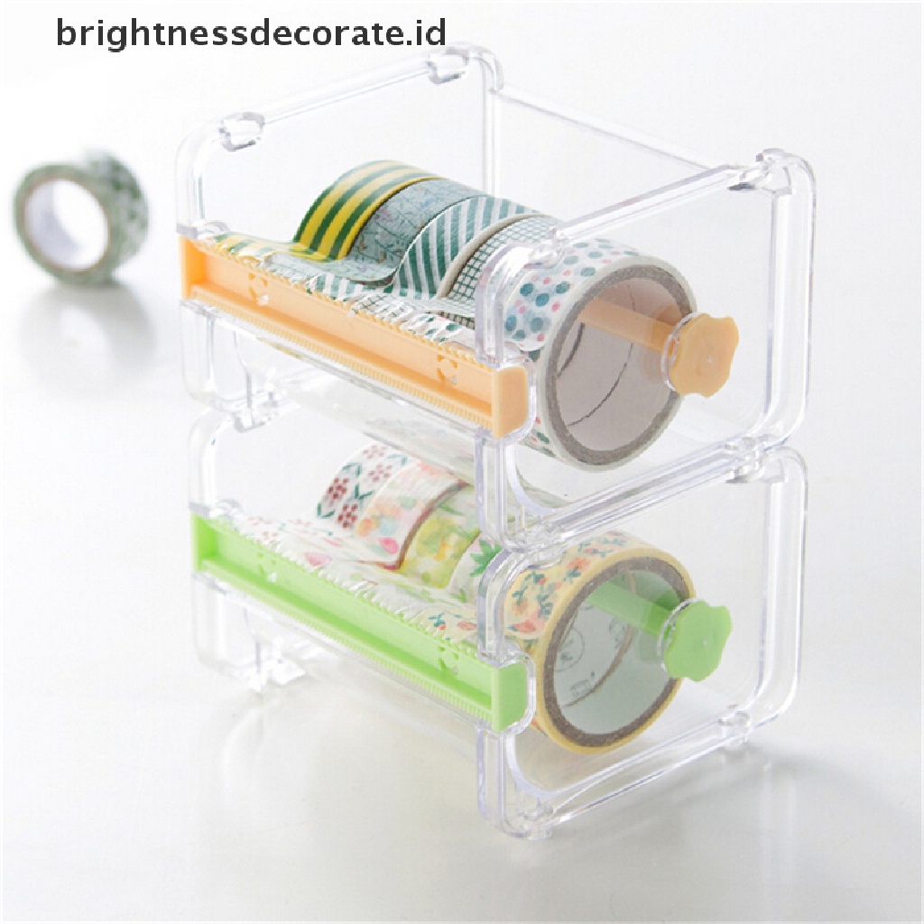 Dispenser Holder Pemotong Tape Washi Untuk Desktop