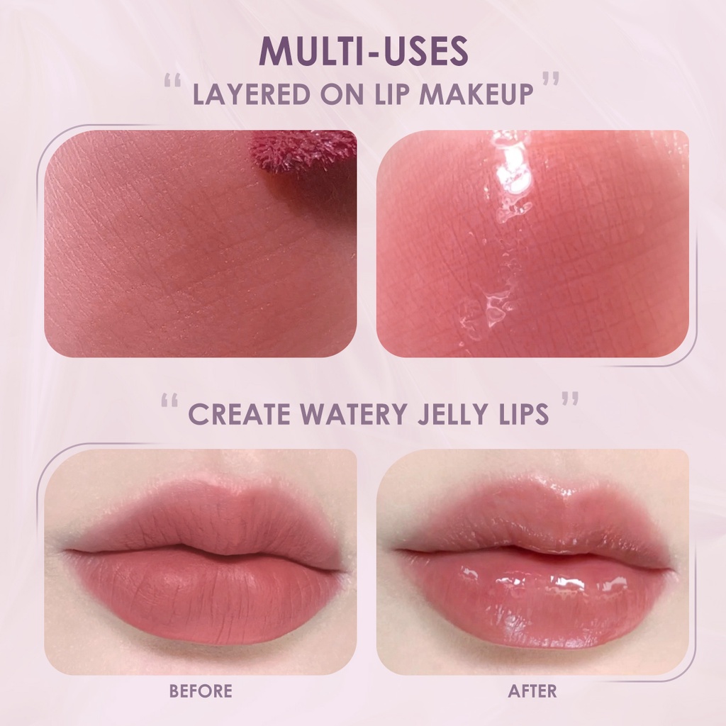 FOCALLURE Pure Natural Lip Oil Soften Moisturized Repaired Multi-uses Waterproof Lip care Memperbaiki Bibir yang Kering