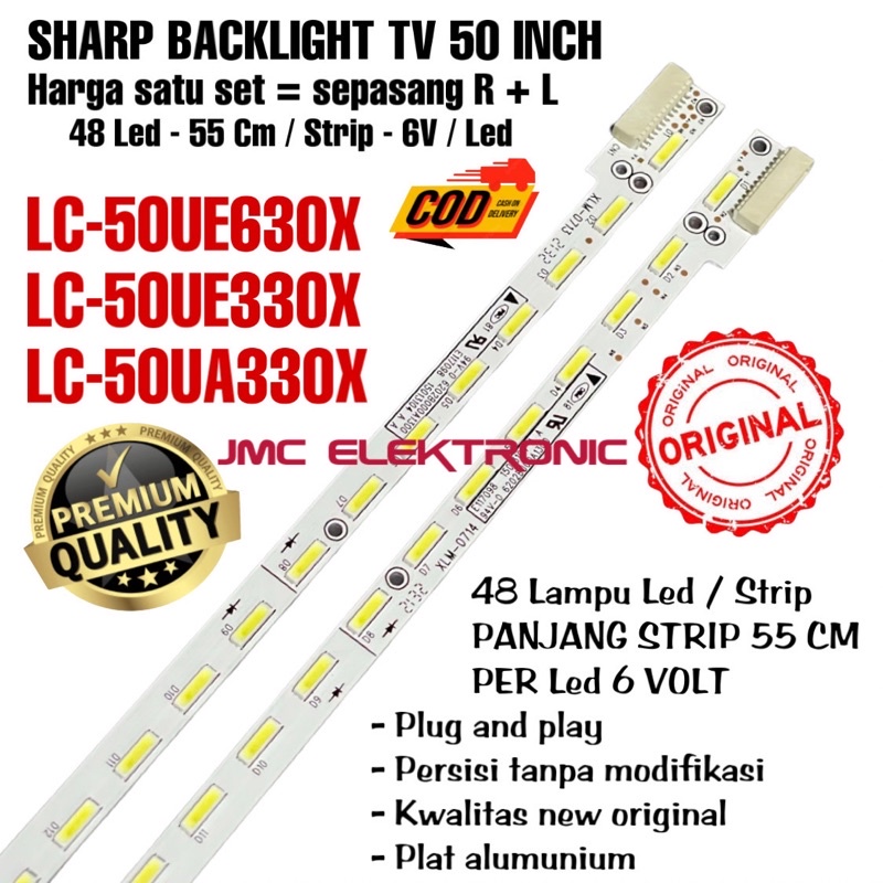 BACKLIGHT TV LED SHARP 50 INC LC50UA330 LC50UE330 LC50UE630 50UE630 50UE330 50UA330 LC50UE330X LC50UA330X LC50UE630X