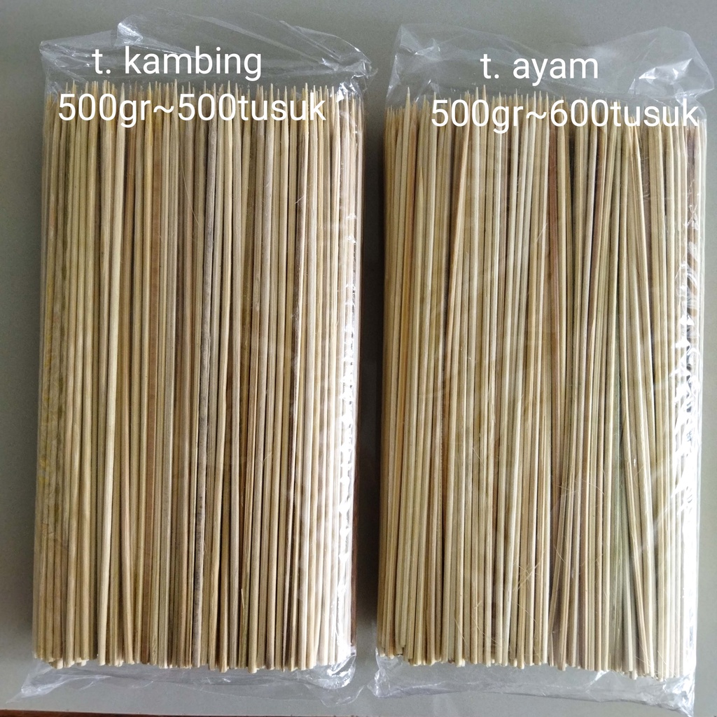 

Tusuk sate 400gr ayam/ kambing kemasan ekonomis