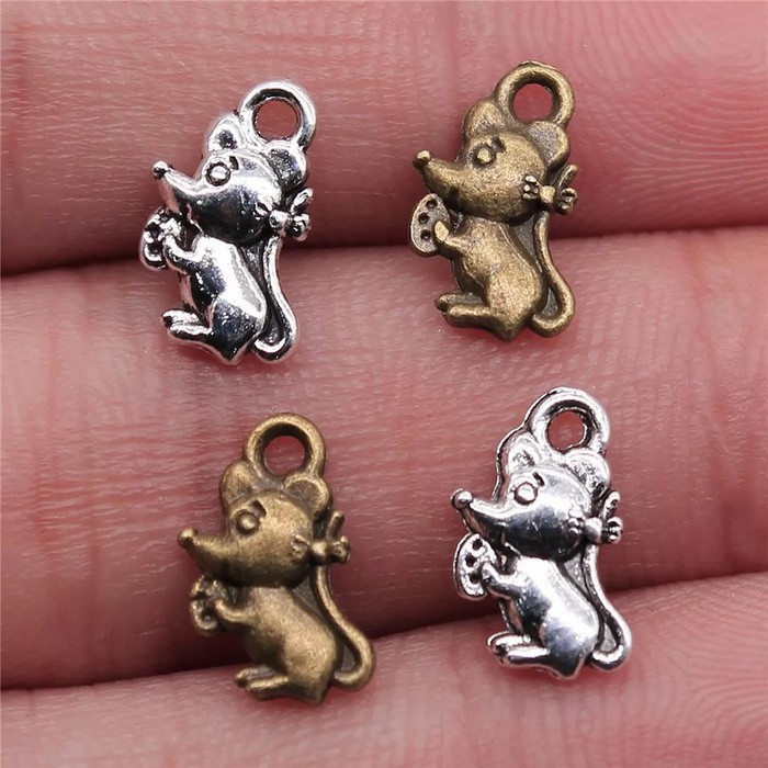 Chinese zodiac shio tikus mouse charm keychain liotin jewelry mice