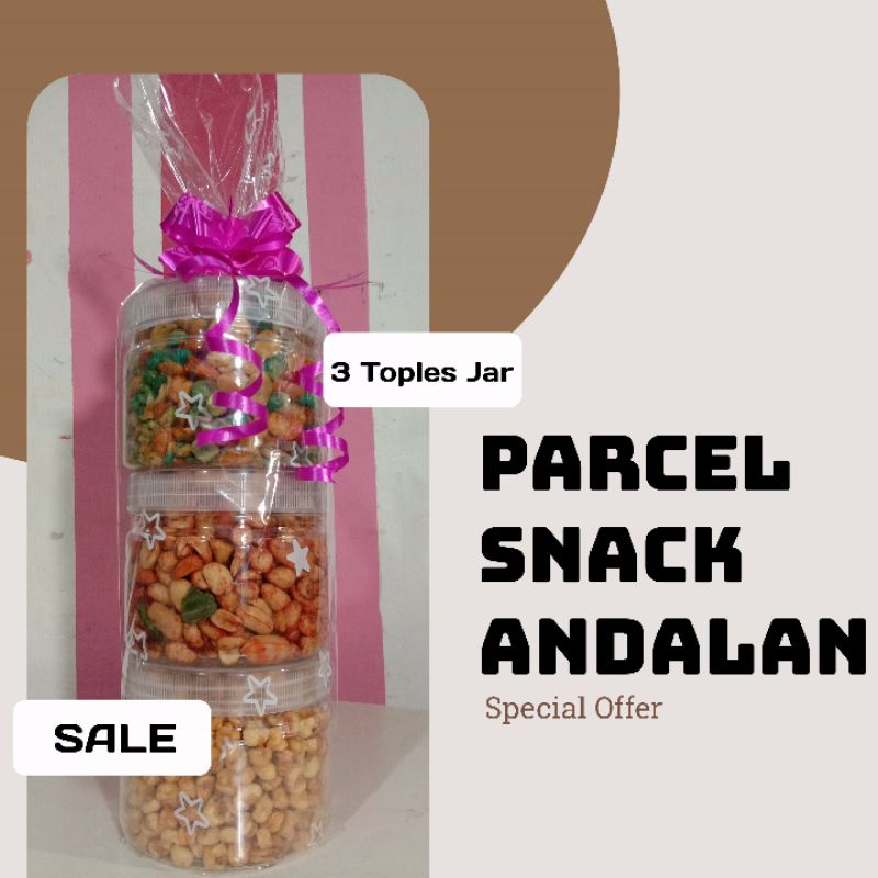 

Parcel(Parsel) Snack Andalan (3 Toples Jar)