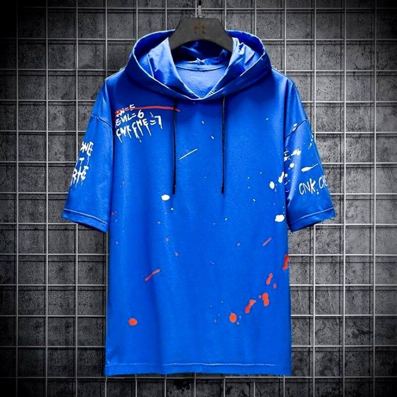 kaos pria hoodie sweater lengan pendek fullprinting Bayar di tempat-3