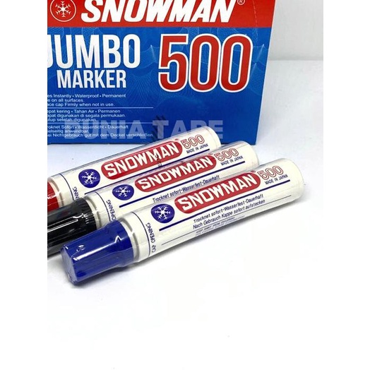 

► Spidol snowman jumbo marker 500 - Hitam ✽